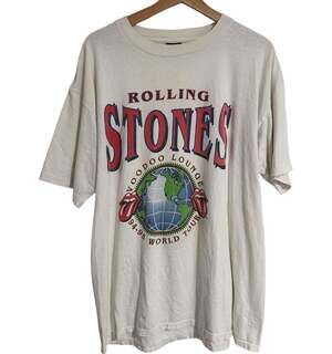 Vintage 1994-95 Rolling Stones Voodoo Lounge World Tour T-Shirt Size XL